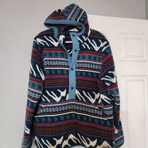 The North Face Comfy And Colorful Fleece Hooded Jacket - Medium Weight
